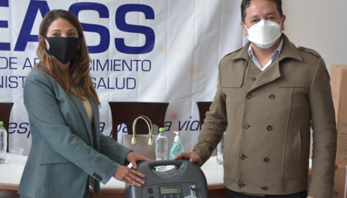 Bolivia recibe donación de 40 concentradores de oxígeno de OPS/OMS